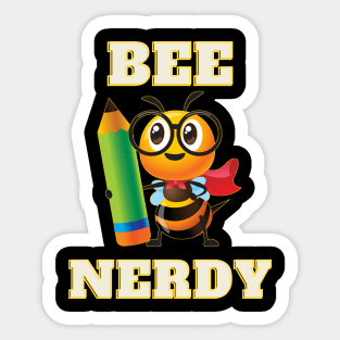 Bee Nerdy Sticker